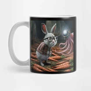 rabbit seen technology with octopus Mug